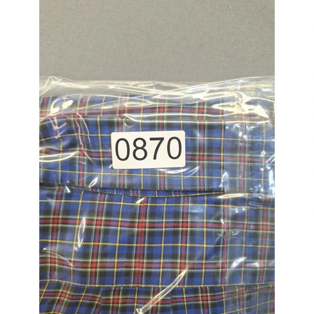 Polo Ralph Lauren Mens XL Blue Red Plaid Classic Fit Button Down Preppy Casual